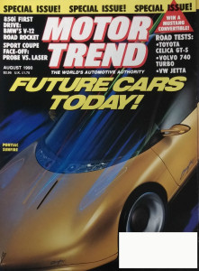 MOTOR TREND 1990 AUG - CORSA TURBO, GT-S, GLI, 850i